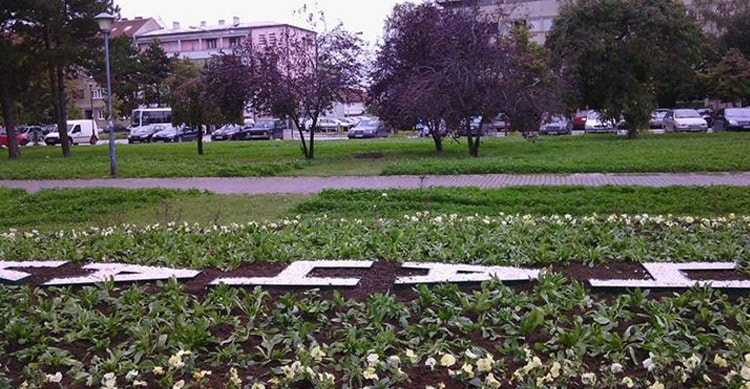 Уређење: Назив ,,ЧАЧАК” на Тргу Ђуре Салаја